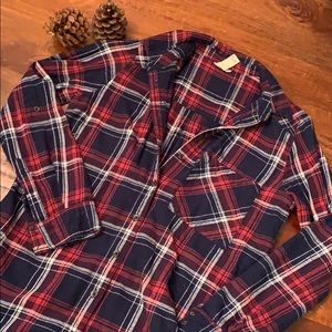 Forever 21 Flannel Tunic Dress